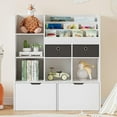 thumbnail image 3 of Danolapsi Toy Storage Organizer 47.8in Kids Bookshelf with Drawers Modern Bookcase with Cubbies Floor Storage Cabinet Wooden Toy Chest Playroom, Classroom, Nursery, Kids Room, 3 of 9
