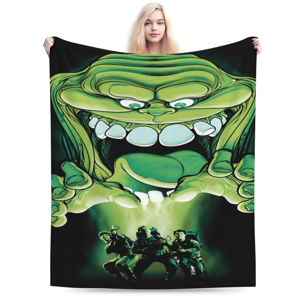 Manta de dibujos animados de los Cazafantasmas para niños y niñas, súper suave, acogedora y cálida, manta de franela ligera y difusa para sofá, cama, viajes y regalos de campamento, 40 x 30 pulgadas