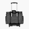 thumbnail image 5 of Choco Moon Rolling Laptop Bag, 15.6" Wheeled Computer Case, Stylish Briefcase for Teachers & Men, Compact & Durable, Easy to Carry, Perfect for Work & Travel, Gray, 5 of 11