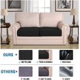 thumbnail image 2 of Super Stretch Stylish Cushions Covers/Furniture Cover Spandex Jacquard Small Checked Pattern Super Soft Slipcover Washable Individual, 2 of 8