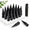 Black-M14x1.5 24 pcs, variant on 14mmx1.5 Spike Lug Nuts 32chrome M14x1.5 Nut 4.4 Inch Tall Closed End With 1 Socket Keypatible 1999-2026 Chevyado 1500 Gmc Sierra