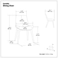 thumbnail image 5 of Simpli Home Loretta Dining Chair (Set of 2) in Light Grey, 5 of 12
