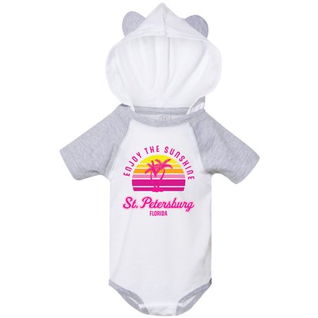 

Inktastic Summer Enjoy the Sunshine St. Petersburg Florida in Pink Gift Baby Boy or Baby Girl Bodysuit