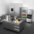 thumbnail image 5 of OUTBID Split Commercial Ice Maker Machine 500LBS/24H with 350lbs Ice Bin, Nugget Ice Makers Commercial, Clear Cube Pellet Ice Maker, Fast Ice Maker Ice-Ready in 8-15mins, 5 of 10