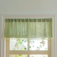 thumbnail image 4 of Cortina Sutuo Home Boho con borlas de lino, 132 x 46 cm, color salvia, 4 of 7