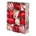 thumbnail image 4 of 12 bolas navideñas, adornos navideños decorativos, manualidades, adornos colgantes Rojo, 4 of 9