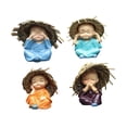 thumbnail image 4 of 4 estatuas de Kung Fu para niños, estatuas de Buda, lindas figuras de Buda chinas para niños. 6cm, 4 of 9