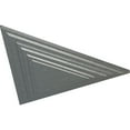 thumbnail image 3 of Ekena Millwork 19"W x 16 5/8"H x 1 1/8"P Triangle Ceiling Medallion, Hand-Painted Platinum, 3 of 6