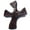 Brown Or Dark Mahagony, variant on Resin Healing Cross - complete with Prayers and Certificate (4.5 x 3.6 In) – sits in hand perfectly. Healing Cross Trademark (Natural Wood)