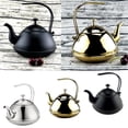 thumbnail image 4 of Billuyoard 2L Stainless Steel Tea Coffee Kettle Gooseneck Over Coffee Silvery Thin Juegos de servir café y té, 4 of 6