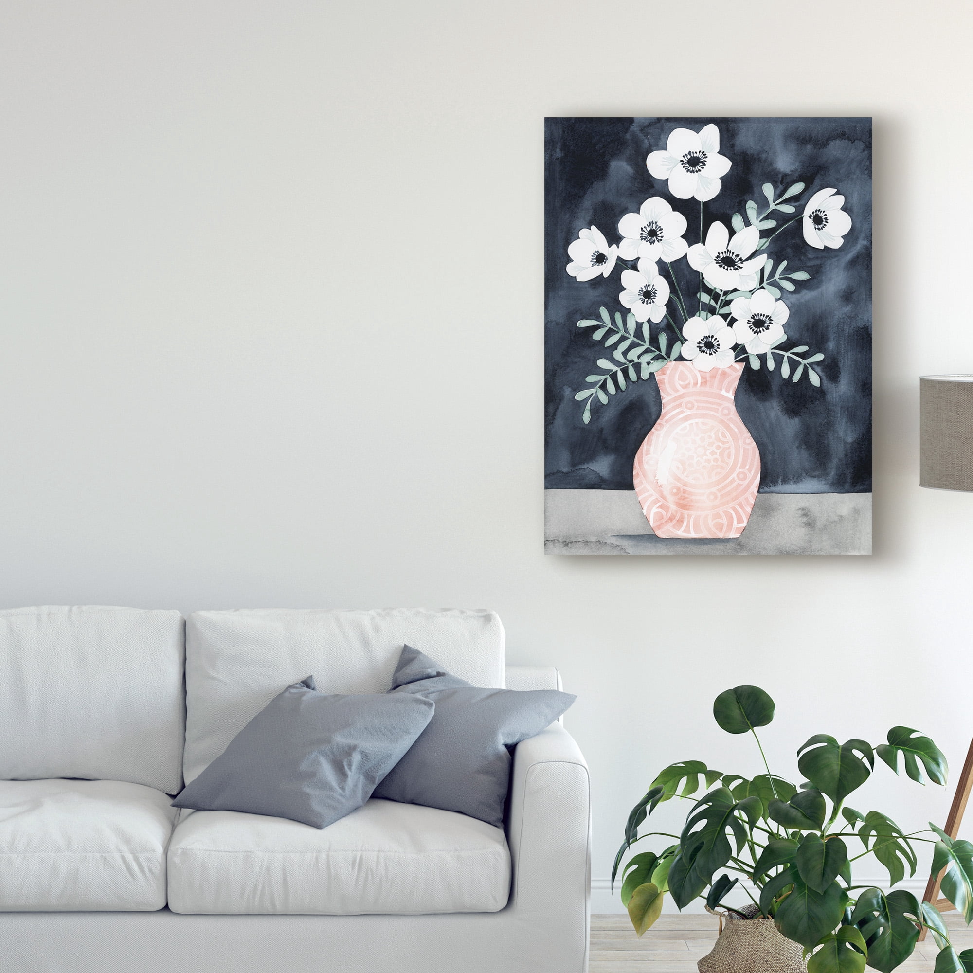 Trademark Fine Art 'Nighttime Anemones I' Canvas Art by Grace Popp