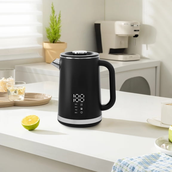 Stainless Steel Electric Kettle, 1.6L Large Capacity, 1500W Fast Boiling, Adjustable Temperature Keep Warm, LED Display, Auto Shut-Off