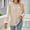Beige, variant on Blouses for Women Casual Solid Color V Neck Puff Long Sleeve Loose Fit Pleated Flowy Tunic Tops Fall Pullovers