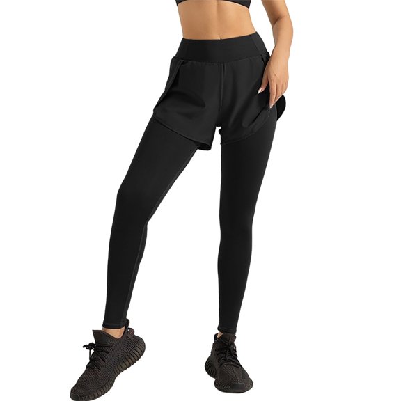 Womens Casual Pants Solid Color Yoga Jogging Baggy Workout Trousers