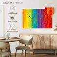 thumbnail image 5 of Elephant Stock Striped Rainbow Digital Abstract Wall Art - Horizontal Canvas Wall Art - Living Room Wall Decor - Advocacy Art Canvas - Orange And Turquoise Decor - 24" x 16", 5 of 8