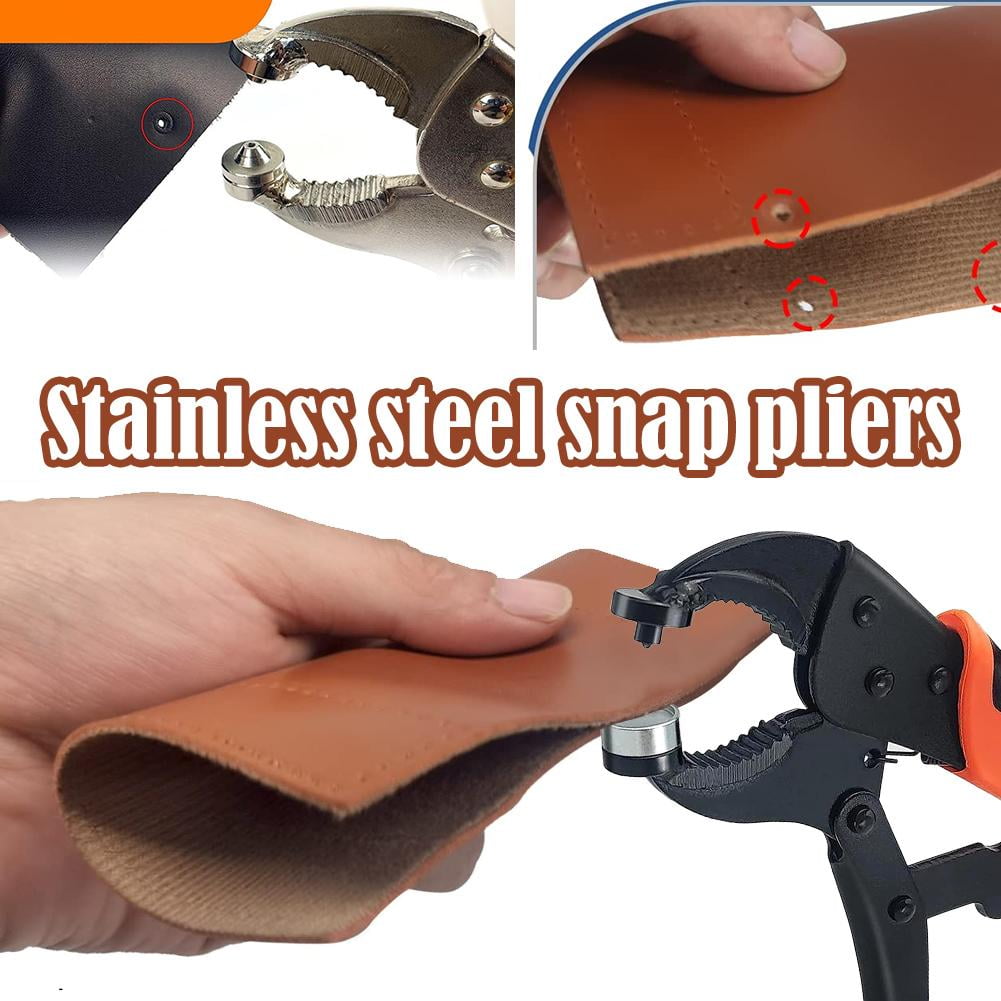 Heavy Duty Snap Fastener Tool, Snap Setter Tool Kit With, Adjustable Setter Snap Kit, Snaps Installation Canvas For Boat Cover snaps pliers snaps For fastener snap cover pliers fasteners snap