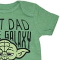 thumbnail image 4 of Star Wars Yoda Father's Day Newborn Baby Boys Bodysuit Newborn to Infant, 4 of 5
