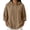 Khaki, variant on Sweaters for Women Loose Drawstring V Neck Hooded Knit Pullover Sweater, Soft Long Sleeve Casual Hood Top For Fall Winter Daily Outings