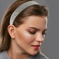 thumbnail image 6 of Unique Bargains Women Rhinestone Headband Wide Headband Bejewelled Hairband Women Luxury Sparkly Silver Tone, 6 of 6
