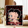 thumbnail image 2 of Betty Boop Twin Blanket 40"X50", Soft Flannel Fleece Bed Blanket Suit for Home Bed, Sofa & Dorm, 2 of 6