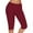 Red, variant on Women'S Cropped Leggings Sports Yoga Pants Running Fitness Yoga Leggings Slim-Leg All-Match Bottoms Blue XL