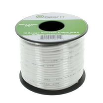 Speaker Wire , 18-Gauge Speaker Wire, GearIT 18AWG (100 Feet / 30.48 Meters) High Quality Speaker Wire, White