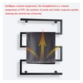 thumbnail image 4 of Bow Shaped Electric Bath Towel Warmer 304 Stainless Steel Shower Room Heated Towel Warmer Rack Can Be Timing/temperature Control, 4 of 6