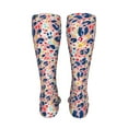 thumbnail image 6 of Xecao Leopard Print (2) Print Calf Socks Seamless Toe, Knee High Long Socks, Sports Socks Trouser Socks for Women and Men-One Size, 6 of 8