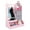 Pink, variant on Girls' Dress up Storage with Light & Mirror, Kids Clothing Rack with Storage Bin, Girl's Open Hanging Armoire Closet