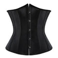 thumbnail image 2 of WZXFASHION Women‘s Jacquard Corset Belt Tummy Control Body Shaper Faja Waist Trainer for Formal Wear Black XXXXXL, 2 of 2