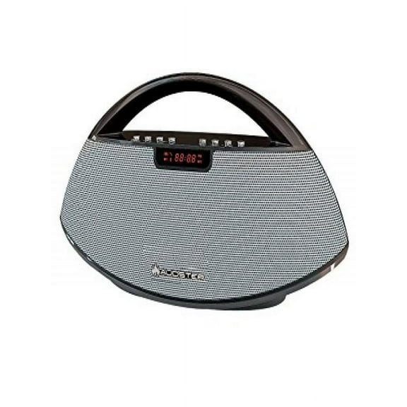 Audster AUD-B300 Portable Wireless Bluetooth Rechargeable Speaker, FM Radio and USB/AUX/TF Card Input (Silver)