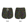 thumbnail image 3 of Balery Colorful Paw Pattern Women's Running Shorts with Liner 2 Pockets Elastic Workout Athletic Gym Yoga Shorts-XX-Large, 3 of 7