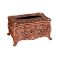 thumbnail image 4 of Acrylic Tissue Box Cover, Toilet Paper Holder Container Storage, Decorative Rectangular Napkin Dispenser for Bedroom Kitchen Night Stand Decoration Small Red Bronze, 4 of 8