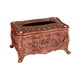 thumbnail image 4 of Caja de pañuelos acrílicos, dispensador de servilletas Rectangular, contenedor de almacenamiento, soporte de papel higiénico para baño, dormitorio, Pequeño Bronce Rojo BLESIY sostenedor del tejido, 4 of 8