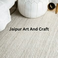 thumbnail image 3 of Jaipur Art And Craft Handmade White Rectangle Braided Reversible Jute Area Rug (8x10 Sq ft), 3 of 7