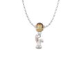 thumbnail image 2 of Delight Jewelry Silvertone Bunny Face Mia Monkey Charm Necklace, 2 of 4