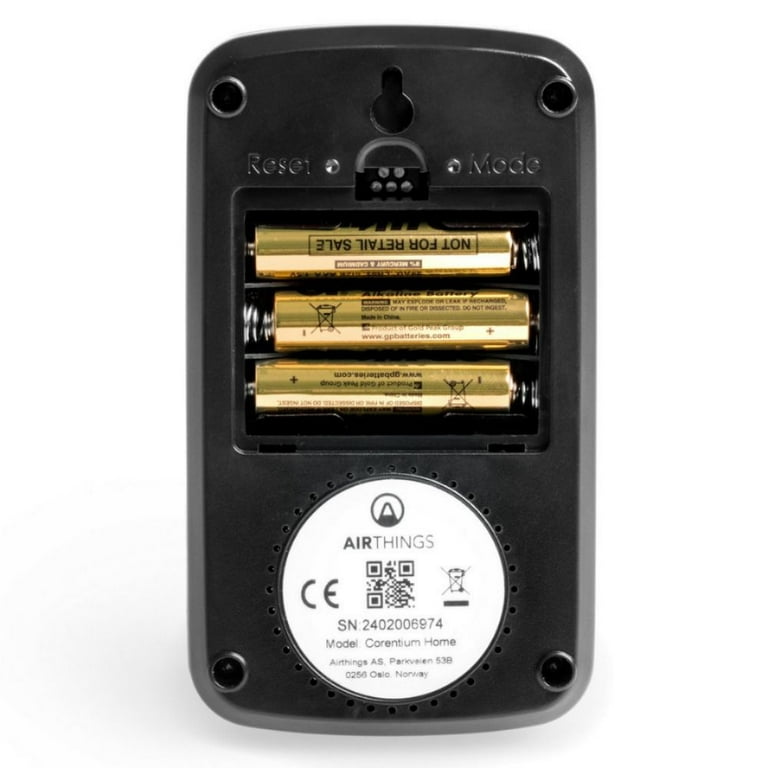 Corentium Home battery-powered digital radon gas detector and monitor