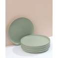 thumbnail image 3 of JoyJolt Mesa 6pc Stoneware 10.5" Dinner plate set - Desert Sage Green, 3 of 8