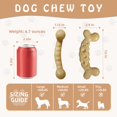 thumbnail image 2 of Juguete masticable para perros JoviQ, con sabor a tocino indestructible, de 9 a 36 kg, 2 of 6