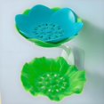 thumbnail image 1 of QTOCIO Flower Soap Rack Storage Rack Double-layer Draining Soap Box Non-drilling Wall-mounted Storage Rack, 1 of 1
