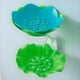 thumbnail image 1 of Jabonera, artículos esenciales para dormitorios, jabonera con forma de flor, jabonera de doble capa con drenaje, estante de pared sin perforaciones, artículos esenciales para dormitorios de chicas, ar, 1 of 1
