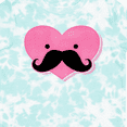 thumbnail image 4 of Inktastic Kawaii Mustache Heart Girls Toddler T-Shirt, 4 of 5