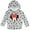 Heather gray polka dot, variant on Disney Minnie Mouse Little Girls Fleece Pullover Hoodie Toddler to Big Kid