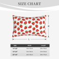 thumbnail image 4 of Pofeuu Strawberries Print Polyester Microfiber Plush Pillowcases, Super Soft and Cozy Pillow Case Covers with Envelop Closure（Pillow core not included）-16"x24", 4 of 6