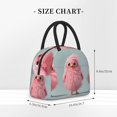 thumbnail image 2 of Easygdp Adorable Pink Fluffy Birds Bolsa de Almuerzo Insulada Grande, Forro de Aluminio, Diseño Espacioso, a Prueba de Fugas, Ideal para Trabajo, Picnics, Viajes y Actividades al Aire Libre, 2 of 6