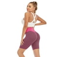 thumbnail image 3 of Women High Waist Yoga Five Point Pants Premium Tummy Control Bike Pants Running Athletic Spandex Leggings, 3 of 8