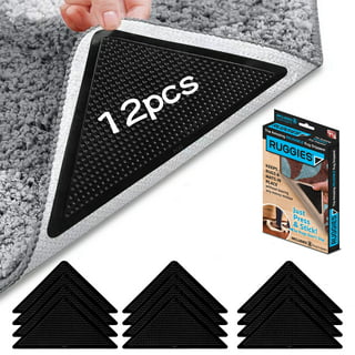 BSHAPPLUS® 12Pcs Rug Pads, Renewable Carpet Tape Pad Corner Stickers for  Hardwood Floors - Non Slip & Anti Curling, Keep Rug in Place & Makes  Corners Flat, 130x25mm 