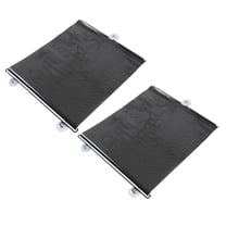 RENACLIPY Black Breathable Suction Cup Window Shades for Home Decor 2Pcs