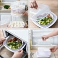 thumbnail image 5 of Microwave Vegetable Steamer with Removable Strainer, Steam Vent Lid, Fish & Veggie Cooker Oven Container for Healthy Cooking, 5 of 6