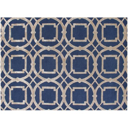 Homestead Elements Unique Designs Area Rug - Navy/Gold